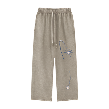 Star Boyo Sweats - Acid Wash Straight